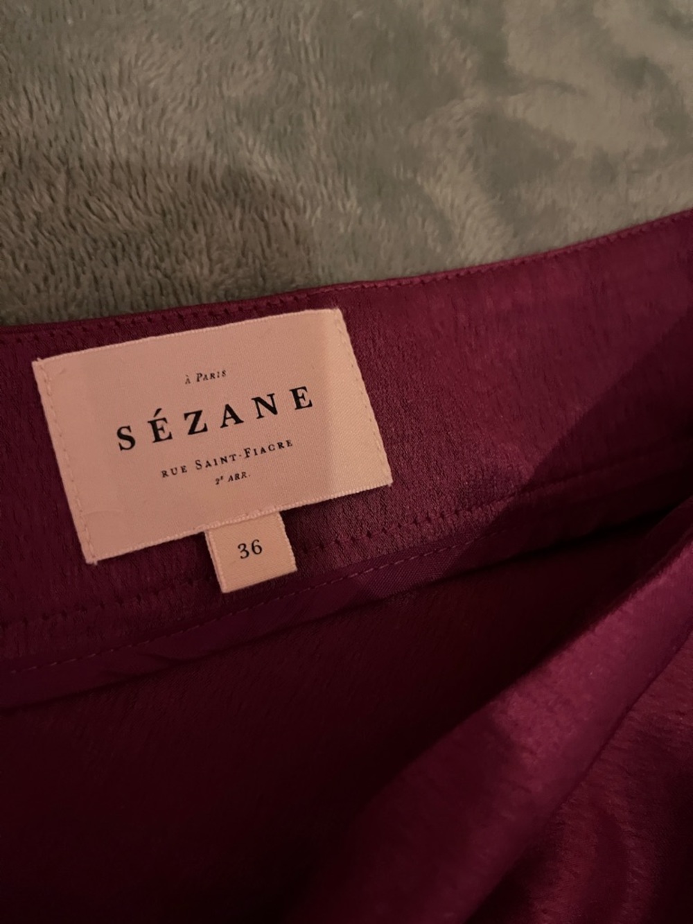 Sezane Sandy Skirt in Purple - Picture 2 of 6